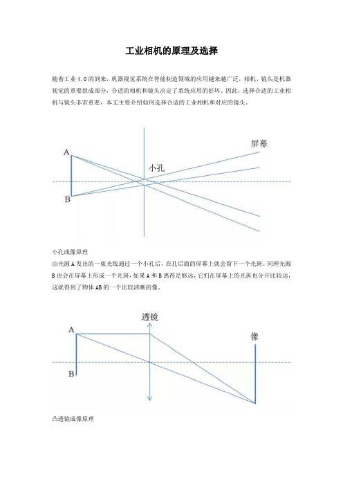 工业相机的原理及选择