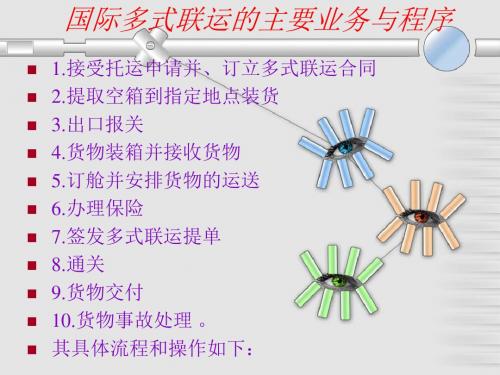 六、国际多式联运的主要业务与程序