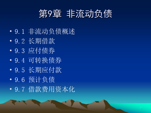 非流动负债及长期借款管理知识分析(ppt 135页)