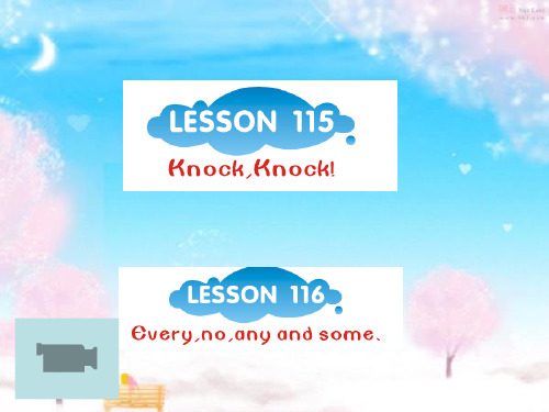 新概念第一册lesson115-116课件