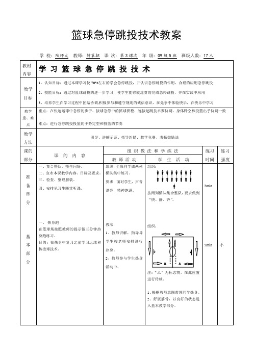 篮球急停跳投