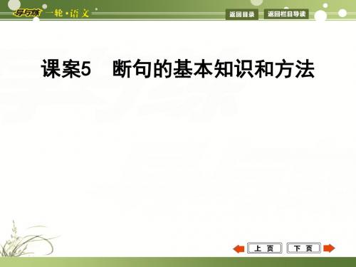 【浙江专用 导与练】2015年高考语文一轮复习ppt (8)