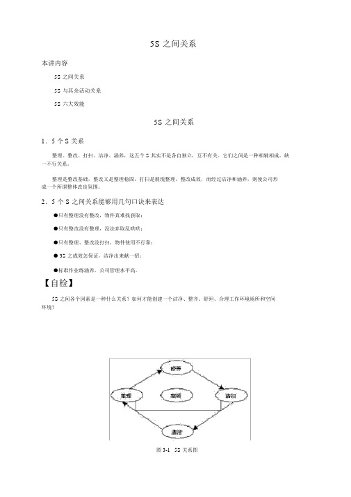 5S之间的关系