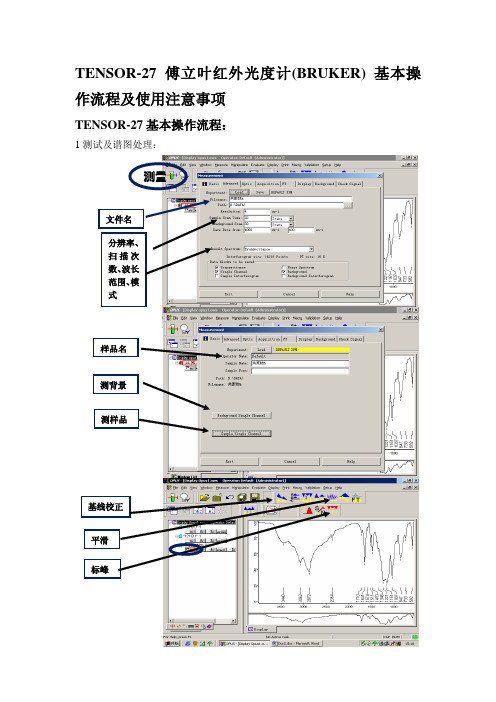 TENSOR-27 基本操作流程： - 中国科学院化学研究所分析