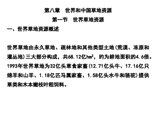 草地资源调查与规划第八章