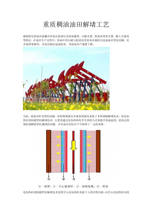 重质稠油油田解堵工艺