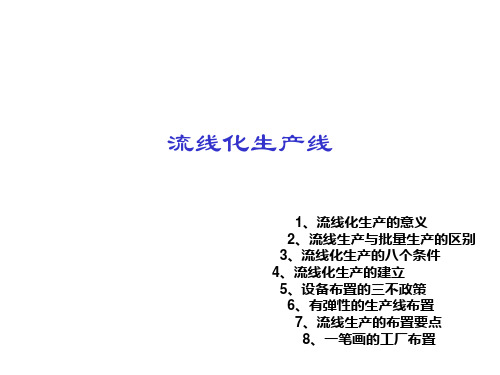 [生产管理]JIT精益生产实务三--流线化生产(PPT 36页)