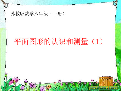 六年级下册数学课件《1、平面图形的认识(1)》苏教版  (共23张PPT)