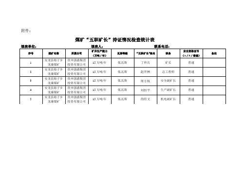 五职矿长统计