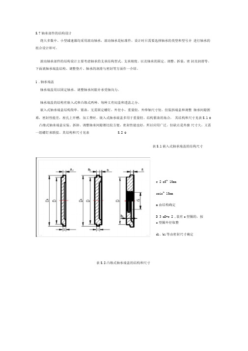 轴承端盖设计