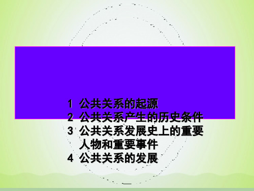 公共关系的产生与发展PPT(共36页)