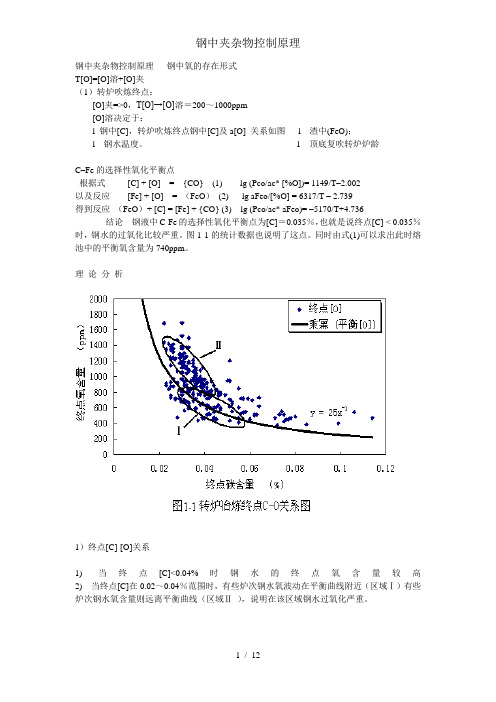 钢中夹杂物控制原理