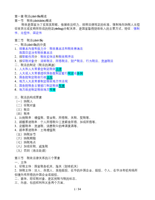 会计知识—税法知识