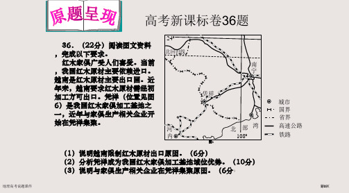 地理高考说题课件市公开课一等奖省赛课微课金奖PPT课件