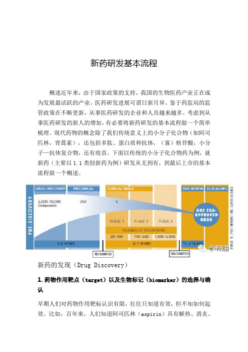 (推荐)新药研发基本流程