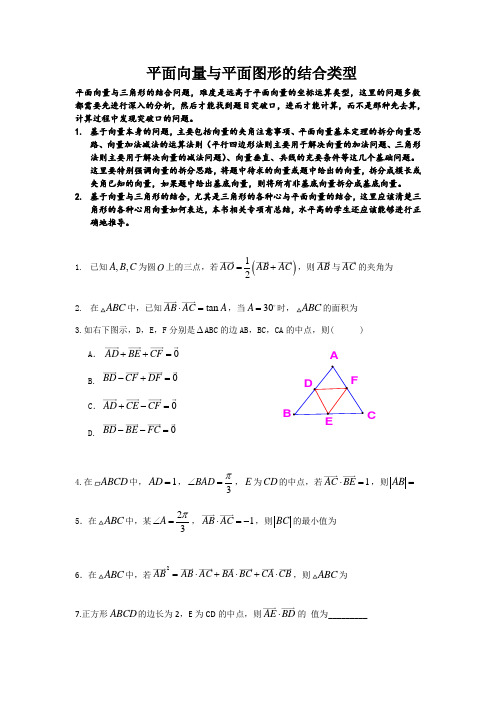 平面向量与图形的结合(重难点)