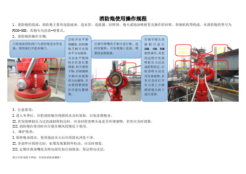 消防水炮操作规程