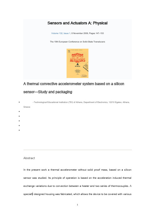 Sensors and Actuators A