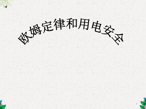 八年级物理ppt课件 欧姆定律和用电安全