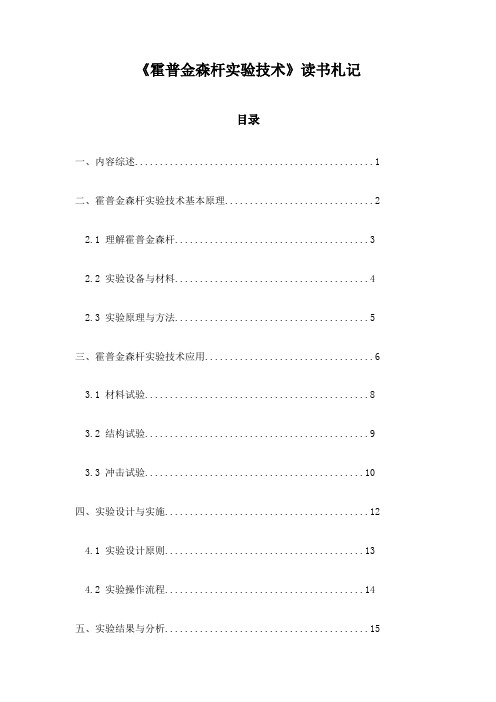 霍普金森杆实验技术读书札记