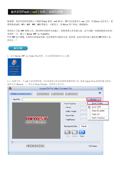 最优秀的Flash(swf)转换工具操作指南