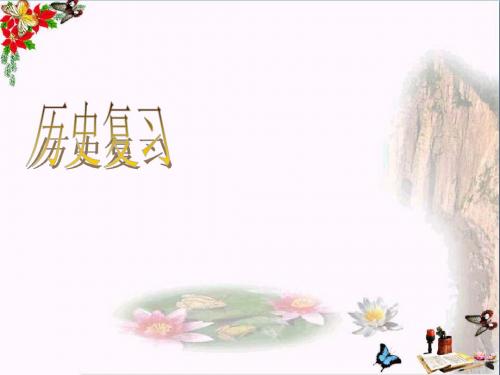 〔人教版〕八年级历史上册复习 教学PPT课件1