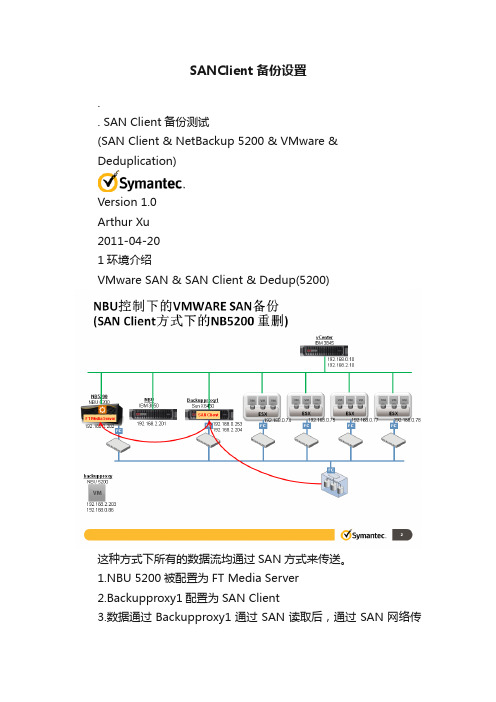 SANClient备份设置