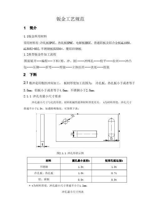 钣金工艺规范