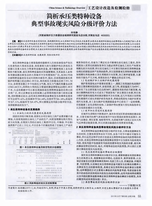 简析承压类特种设备典型事故现实风险分级评价方法