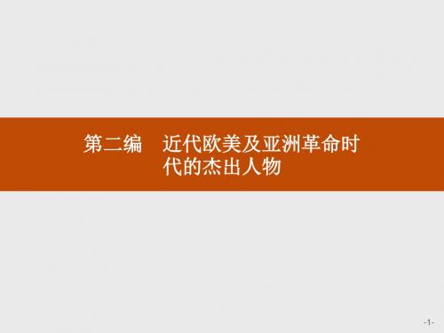 2019年人民版历史选修四人物评说课件+练习：专题三 一 英国资产阶级革命与克伦威尔