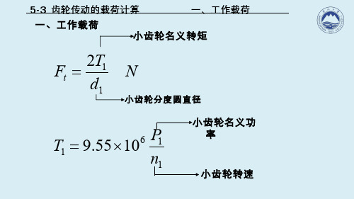 机械设计(6.3.1)--齿轮传动的载荷计算