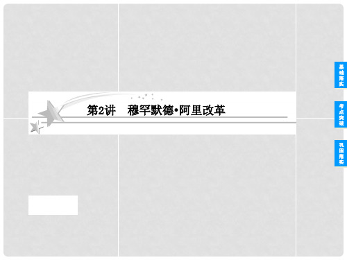 高考历史总复习 22 穆罕默德 阿里改革课件 新人教版选修1