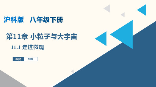 11.1走进微观(课件)-八年级物理下册同步精品课堂(沪科版)