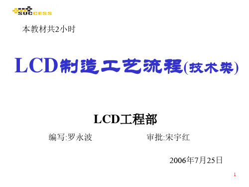 LCD制造工艺流程(技术类)0