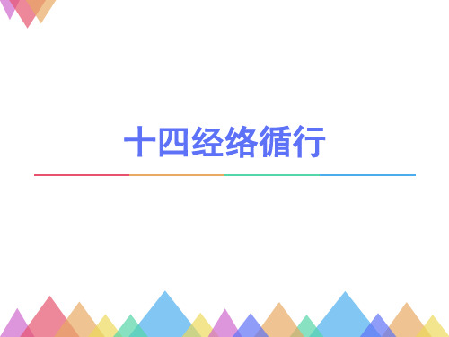 十四经络循行 PPT