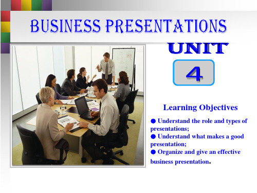 高级商务英语 Unit 4 Business Presentations