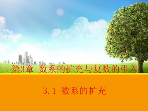 【数学】3.1 数系的扩充 课件(苏教版选修2-2)