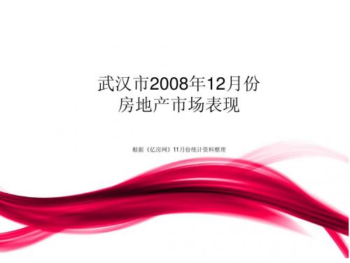 2008年12月武汉房地产市场研究报告-28PPT