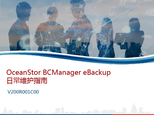 OceanStor BCManager eBackup日常维护指南