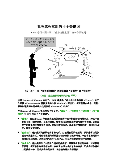 业务流程重组的4个关键词