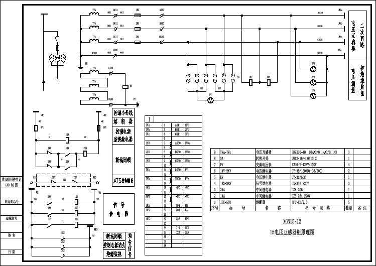 典型10KV高压变电所设计电气图纸