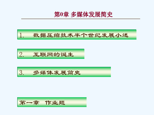 多媒体发展简史