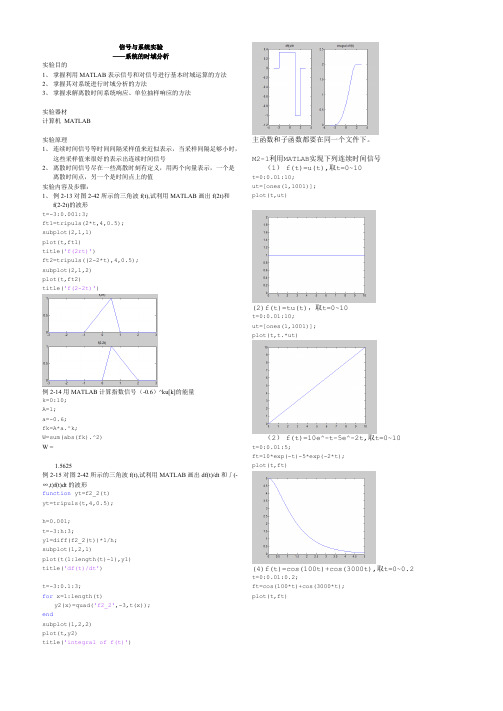 信号与系统实验(精品文档)_共4页