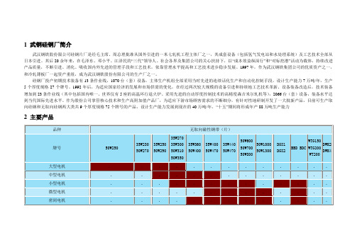 武钢硅钢厂简介及产品大纲