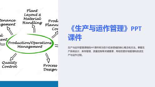 《生产与运作管理》课件