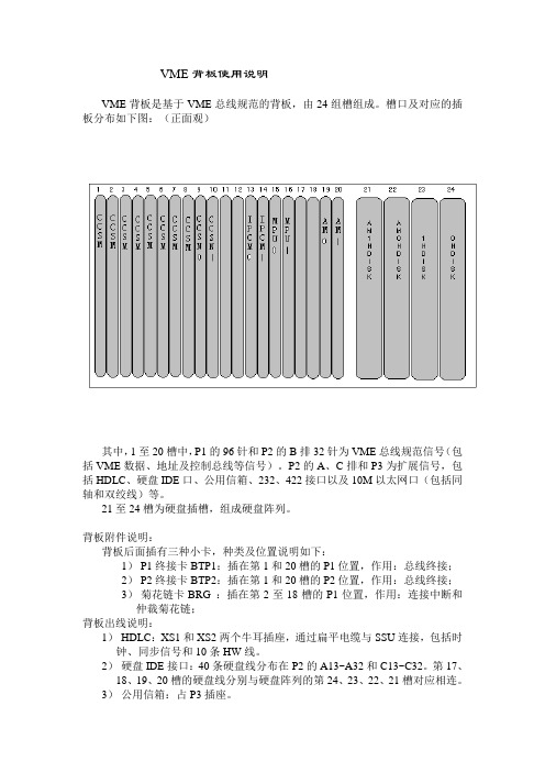 VME背板是基于VME总线规范的背板