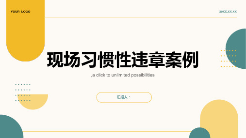 现场习惯性违章例