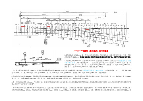 9号道岔整体道床主要尺寸布置图(地铁9号道岔)