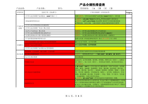 03产品合规性点检表