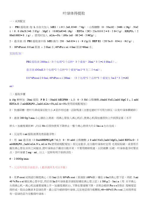 抗氧化酶活性等测定方法